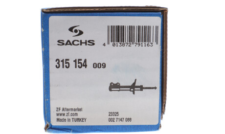Фото 2 - Стійка амортизатору (амортизатор) SACHS 315 154 (315154)