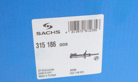 Фото 2 - Стойка амортизатору (амортизатор) SACHS 315 186