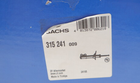 Фото 2 - Стійка амортизатору (амортизатор) SACHS 315 241 (315241)