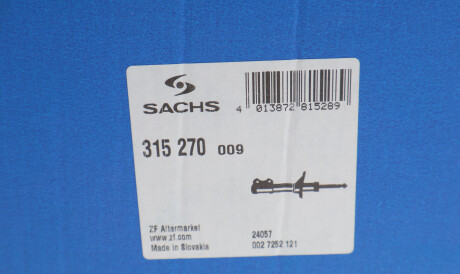 Фото 2 - Стойка амортизатору (амортизатор) SACHS 315 270