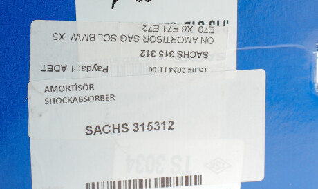 Фото 2 - Стійка амортизатору (амортизатор) SACHS 315312