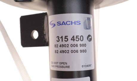 Фото 3 - Стойка амортизатору (амортизатор) SACHS 315 450 (315450)