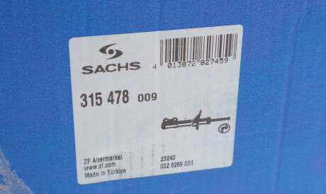Фото 2 - Стійка амортизатору (амортизатор) SACHS 315 478 (315478)