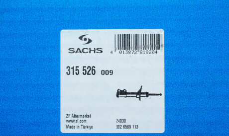 Фото 3 - Стійка амортизатору (амортизатор) SACHS 315 526 (315526)