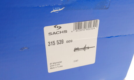 Фото 2 - Стійка амортизатору (амортизатор) SACHS 315 539 (315539)