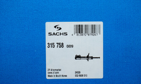 Фото 2 - Стійка амортизатору (амортизатор) SACHS 315758