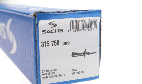 Фото 2 - Стійка амортизатору (амортизатор) SACHS 315759