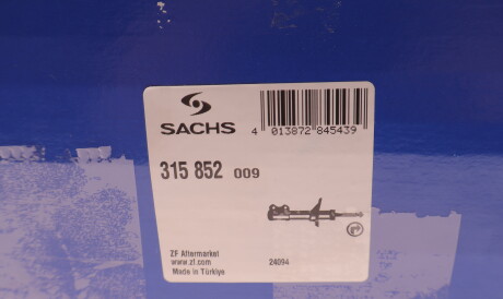 Фото 2 - Стойка амортизатору (амортизатор) SACHS 315852