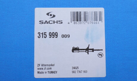 Фото 2 - Стійка амортизатору (амортизатор) SACHS 315 999 (315999)