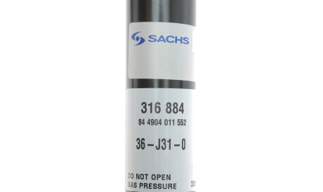 Фото 2 - Стійка амортизатору (амортизатор) SACHS 316 884 (316884)