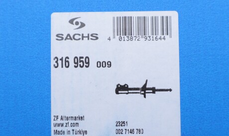 Фото 2 - Стійка амортизатору (амортизатор) SACHS 316959