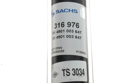 Фото 3 - Стійка амортизатору (амортизатор) SACHS 316 976 (316976)