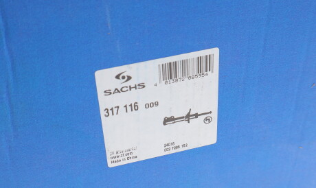 Фото 2 - Стійка амортизатору (амортизатор) SACHS 317 116 (317116)