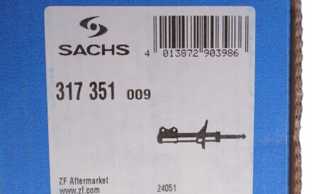 Фото 2 - Стійка амортизатору (амортизатор) SACHS 317 351 (317351)