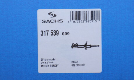 Фото 2 - Стойка амортизатору (амортизатор) SACHS 317 539 (317539)