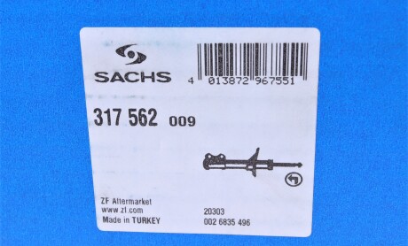 Фото 7 - Стійка амортизатору (амортизатор) SACHS 317562