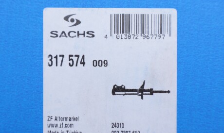 Фото 2 - Стійка амортизатору (амортизатор) SACHS 317 574 (317574)