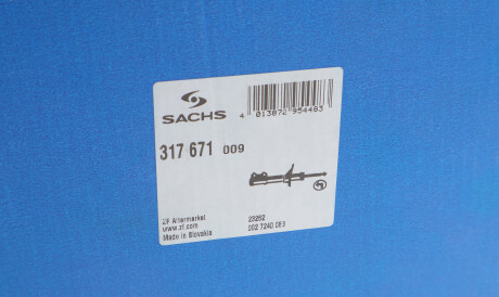Фото 2 - Стойка амортизатору (амортизатор) SACHS 317 671 (317671)
