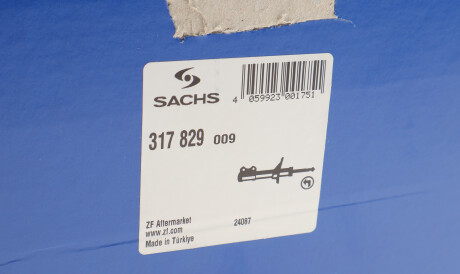 Фото 2 - Стійка амортизатору (амортизатор) SACHS 317 829 (317829)
