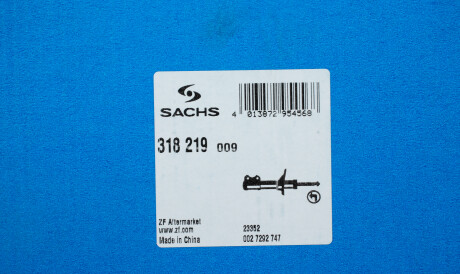 Фото 2 - Стійка амортизатору (амортизатор) SACHS 318219