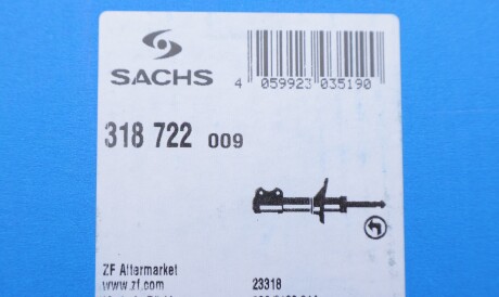 Фото 2 - Стойка амортизатору (амортизатор) SACHS 318 722 (318722)