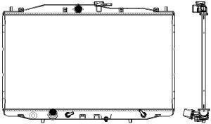 Радіатор сист. охолодження - (19010RBBE51) SAKURA 30711011