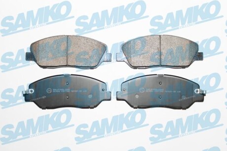 Комплект гальмівних накладок, дискове гальмо - SAMKO 5SP1382