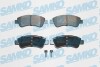 Колодки перед. Citroen Berlingo 01-/ Peugeot 206, 307 00- (1 - (1614005880, 1611140680, E172558) SAMKO 5SP802 (фото 1)