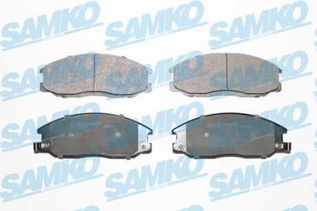 Комплект гальмівних накладок, дискове гальмо - SAMKO 5SP860