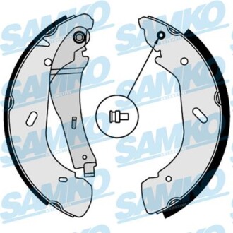 Колодки гальм зад TRANSIT V184 (RWD) - (yc152200ae, yc1j2200aa, yc152200ad) SAMKO 87790