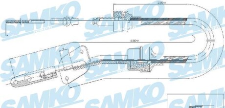 Трос зчеплення - (7521110, 50007727) SAMKO C0064C