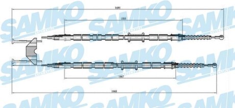 Linka ham.r. astra h 1660/1480+1640/1460 tarcze - (522456, 522070, 522056) SAMKO C0538B