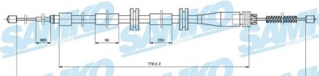 Трос ручного гальма LPR - (8200935172) SAMKO C1664B