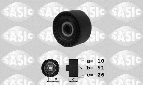Паразитный / ведущий ролик, поликлиновой ремень - (1152360, 1141999, 1222855) SASIC 1620011