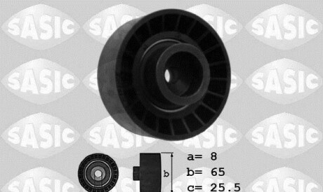Паразитный / ведущий ролик, поликлиновой ремень - (c2S27004, 9658142680, 9678770180) SASIC 1620053