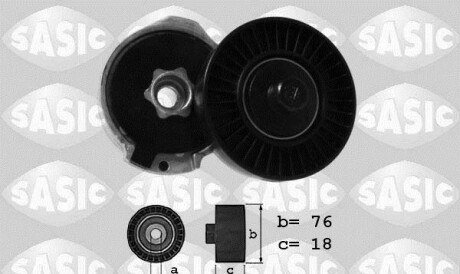 Натяжитель ремня, клиновой зубча - SASIC 1624030