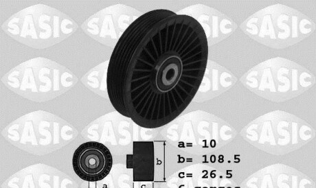 Паразитный / ведущий ролик, поликлиновой ремень - (55350960, 1340827, 6340551) SASIC 1626144