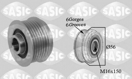 Ременный шкив - SASIC 1674002