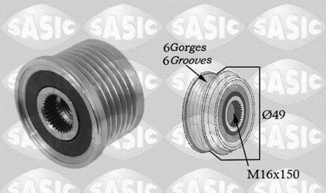 Ременный шкив - SASIC 1674003