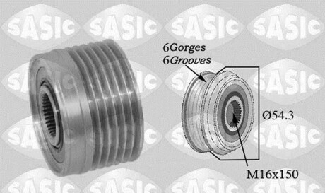 Ременный шкив - SASIC 1676031