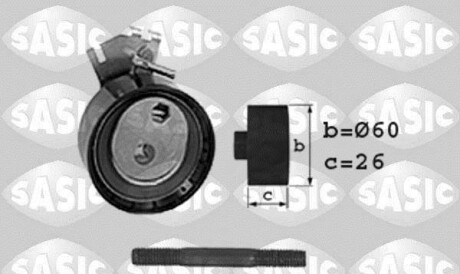 Натяжной ролик, ремень ГРМ - SASIC 1700005