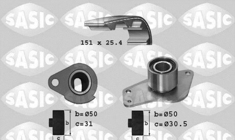 Комплект ремня ГРМ - SASIC 1754015