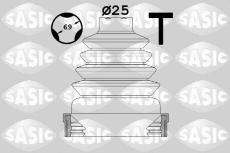 Комплект пылника, приводной вал - (7701209255, 6001548164, 6001547768) SASIC 1904023