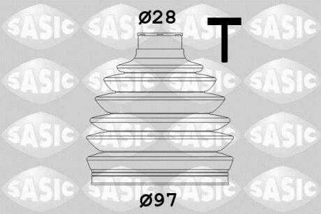 - Пильовик привідного валу - (392415V125, 1K0498203C, 392415V100) SASIC 1906061