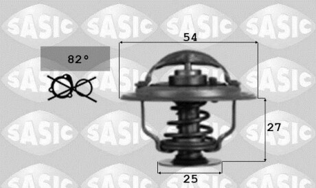 Термостат, охлаждающая жидкость - SASIC 3381901