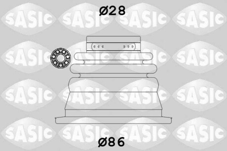 Комплект пылника, приводной вал - SASIC 4003464