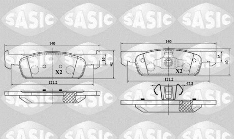 Dacia renault logan ii sandero ii clio iv twingo iii - SASIC 6214029