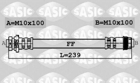 Тормозной шланг - (4806G5) SASIC 6600033