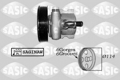 Гидравлический насос, рулевое управление - SASIC 7070016