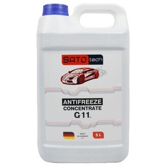 Антифриз-концентрат Antifreeze G11 Concentrate -80°C синий, 5л - SATO TECH G1105B